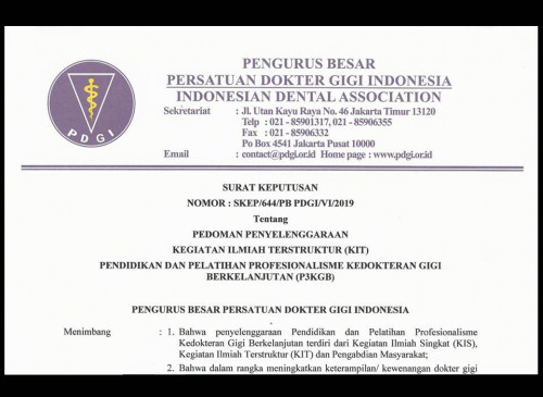 SKEP/644/PB PDGI/VI/2019 